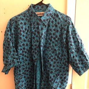 Weekend Vintage Short Sleeve Button-down